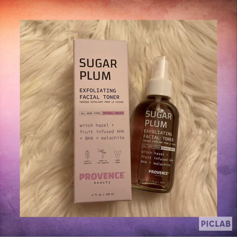 Provence Beauty Sugar Plum Exfoliating Facial Toner - New in Box